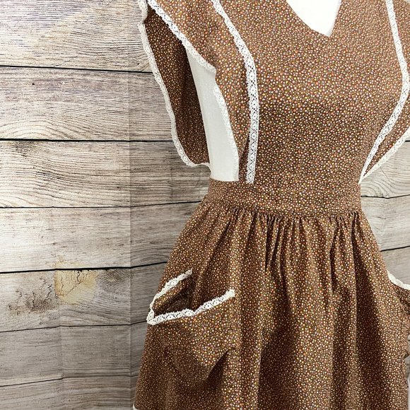 Vintage 1960s Mid Century Full Apron - Picture 2 of 7